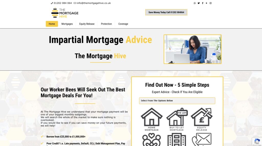 The Mortgage Hive Website